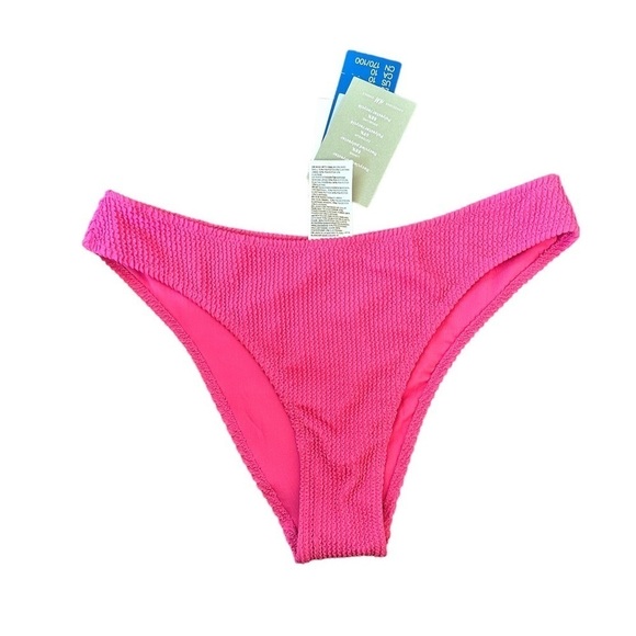 H&M PINK ribbed bikini bottom NWT‎ size 10 Barbie - Picture 1 of 6